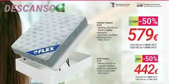 Carrefour Colchón Topacio Flex Arcón Madera Flex oferta