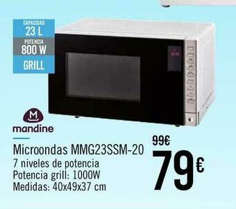 Carrefour Mandine Microondas Mmg23ssm-20 oferta