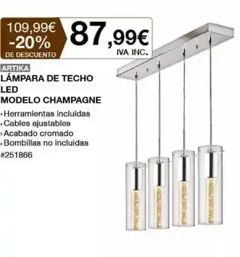 Costco Artika Lámpara De Techo Led Modelo Champagne oferta