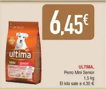 Masymas Ultima Perro Mini Senior 1,5kg oferta
