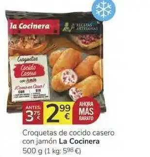 Consum La Cocinera Croquetas De Cocido Casero Con Jamón 500g oferta