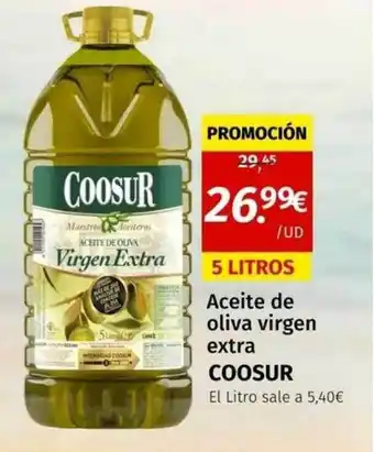 Maskom Supermercados Aceite de oliva virgen extra coosur oferta