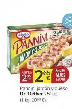 Consum Dr. Oetker Pannini Jamón Y Queso 250g oferta