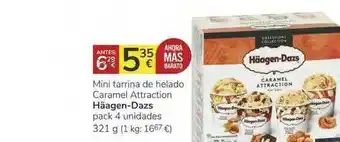Consum Mini Tarrina De Helado Caramel Attraction Häagen-dazs 321g oferta