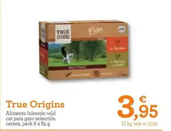 TiendAnimal True Origins Alimento Húmedo Wild Cat Para Gato Selección Carnes oferta