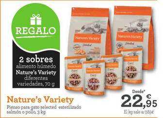 TiendAnimal Nature's Variety Pienso Para Gato oferta
