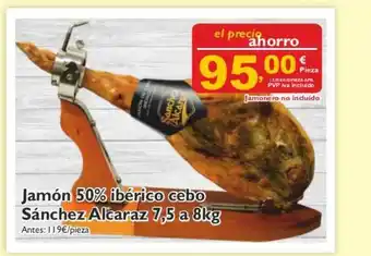 Supermercados La Despensa Jamon 50% Ibérico Cebo Sánchez Alcaraz oferta