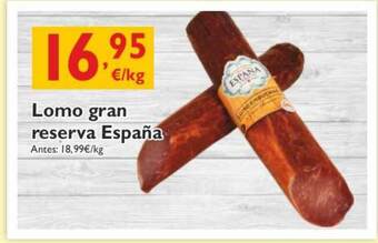 Supermercados La Despensa Lomo Gran Reserva Espana oferta