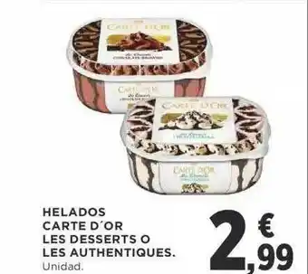 Supercor Helados Carte D'or Les Desserts O Les Authentiques oferta