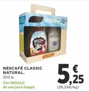 Supercor Nescafé Classic Natural 200g oferta
