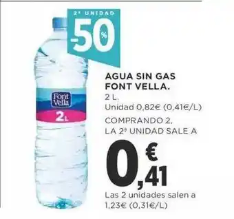 Supercor Exprés Agua Sin Gas Font Vella 2L oferta