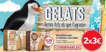 La Sirena Sandvitx Nata O Vainilla I Xocolata oferta