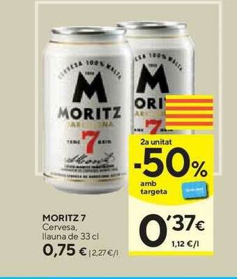 Caprabo Moritz 7 Cervesa oferta