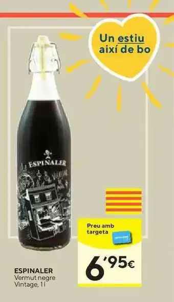 Caprabo Espinaler Vermut Negre Vintage oferta