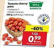 Lidl Tomate cherry pera oferta