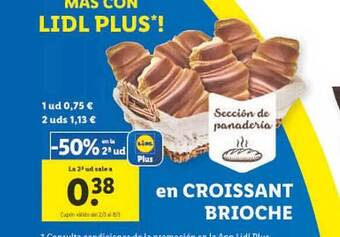 Lidl Croissant brioche oferta
