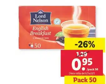 Lidl Lord nelson english breakfast oferta