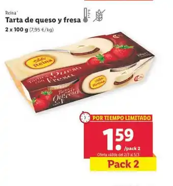 Lidl Reina tarta de queso y fresa oferta