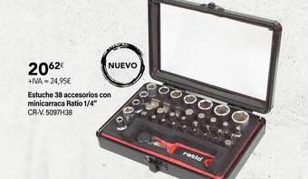 Cadena88 Estuche 38 accesorios con minicarraca ratio 1 4 oferta