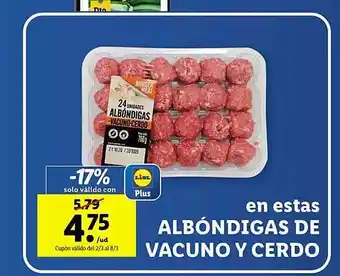 Lidl En estas albóndigas de vacuno y cerdo oferta