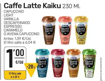 AhorraMas Cafe Latte Kaiku 230ml oferta