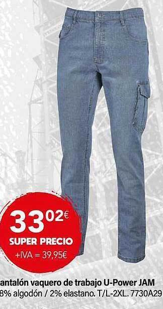 Cadena88 Pantalón vaquero de trabajo u-power jam oferta