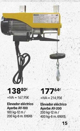 Cadena88 Elevador eléctrico ayerbe ay-100 elevador eléctrico ayerbe ay-200 oferta