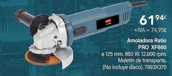 Cadena88 Amoladora ratio pro xf860 oferta