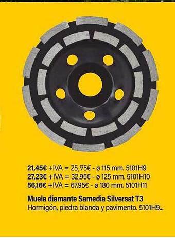 Cadena88 Muela diamante samedia silversat t3 oferta