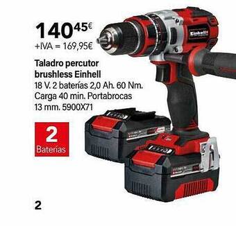 Cadena88 Taladro percutor brushless einhell oferta