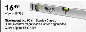 Cadena88 Nivel magnético 60 cm stanley classic oferta