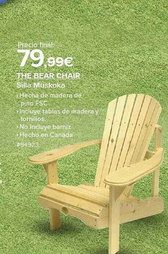 Costco The bear chair silla muskoka oferta