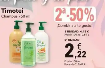 Clarel Timotei Champús 750ml oferta