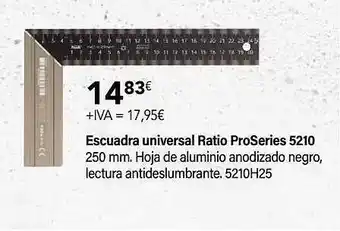 Cadena88 Escuadra universal ratio pro series 5210 oferta