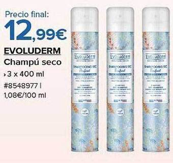 Costco Evoluderm champú seco oferta
