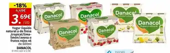 Maskom Supermercados Yogur líquido natural o de fresa tropical-lima-limón-avena o frutos rojos x6 danacol oferta