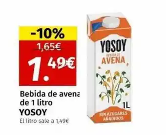 Maskom Supermercados Bebida de avena de 1 litro yosoy oferta