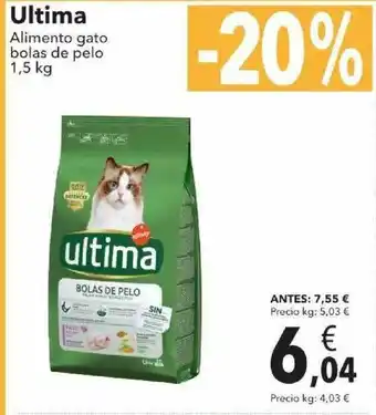 Clarel Ultima Alimento Gato Bolas De Pelo oferta