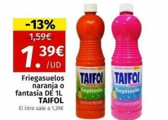 Maskom Supermercados Friegasuelos naranja o fantasía de 1l taifol oferta