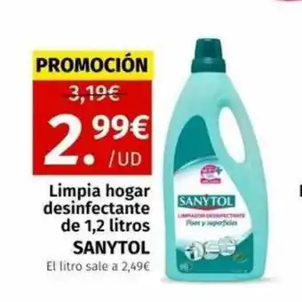 Maskom Supermercados Limpia hogar desinfectante de 1,2 litros sanytol oferta