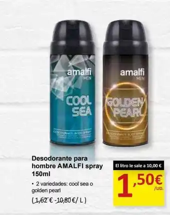 SPAR Desodorante para hombra amalfi spray oferta