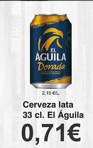 Spar La Palma Cerveza lata águila oferta