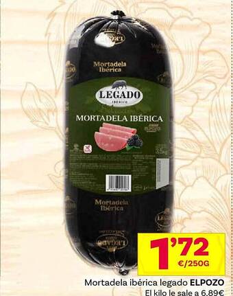 Supermercados Dani Mortadela ibérica legado elpozo oferta