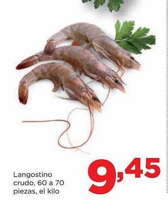 Alimerka Langostino crudo, 60 a 70 piezas, el kilo oferta