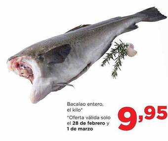 Alimerka Bacalao entero, el kilo oferta