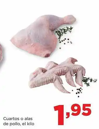 Alimerka Cuartos o alas de pollo, el kilo oferta