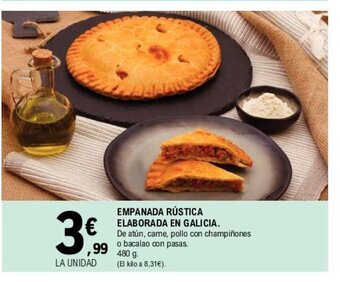 E.Leclerc Empanada Rústica Elaborada En Galicia oferta