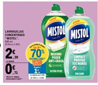E.Leclerc Lavavajillas Concentrado "Mistol" oferta
