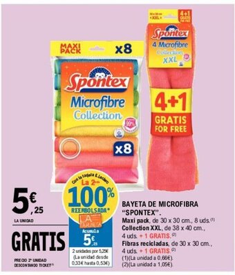 E.Leclerc Bayeta De Microfibra "Spontex" oferta