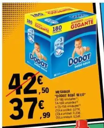 E.Leclerc Megabox "Dodot Bebe Seco" oferta